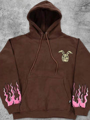 Tattoo Ghost 3D Print Zip-up Long Sleeve  Hoodie