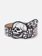 Emo Stylish Skull Bead Belt