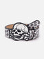Emo Stylish Skull Bead Belt