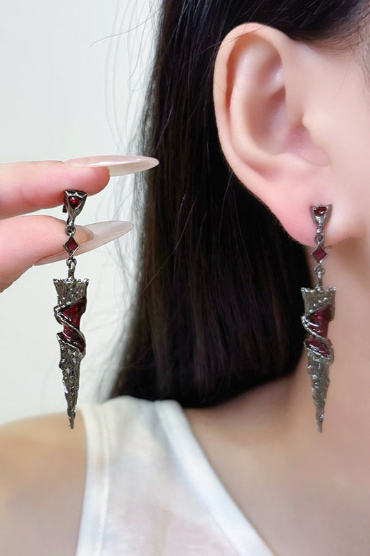 Elegant Zircon Red Cos Earings Main image