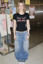 Union Jack Graphic Fitted T-Shirt