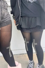 Retro Cross Elastic Tight Hip-hop Socks