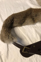 Y2K Faux Fur Distressed Chic Belt