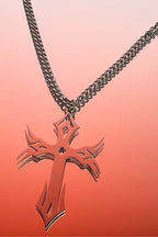 Gothic Cross Titanium Steel Pendant Necklace