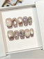 Sweet Cool Leopard Print Butterfly Press On Nails