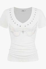 Black Slim Street Gothic T-shirt