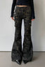 Camouflage Flared Cargo Pocket Pants