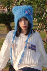 Y2K Punk Cat Ear Winter Knitted Hat
