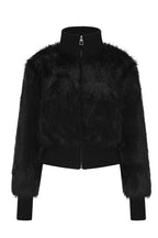 Stand Collar Faux Fur Jackets