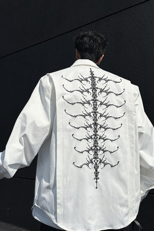 Embroidered Beaded Spine Bone Blouse Secondary image