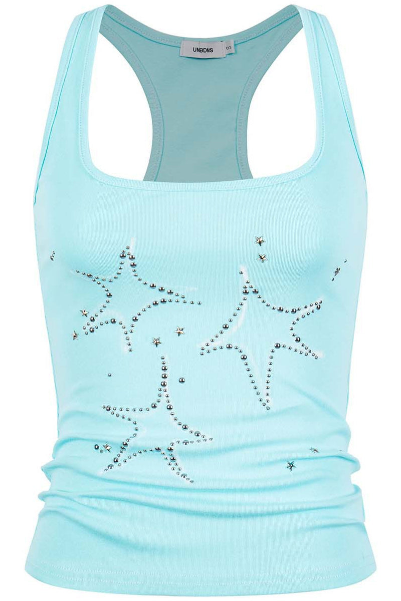 Shell Rhinestone Racerback Tank Top Main image