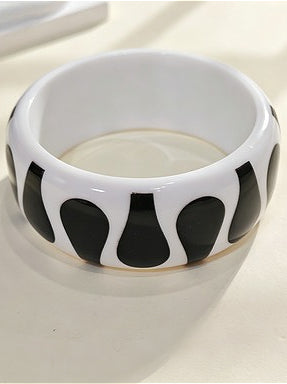 Black White Polka Dot Bracelet