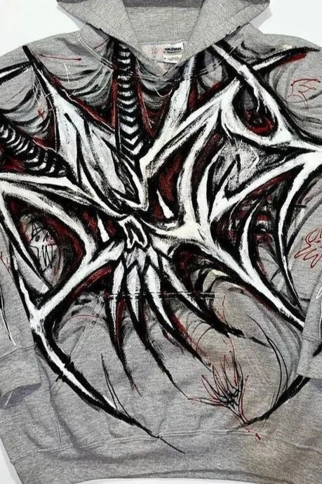 Gothic Creature Allover Graphic Hoodie Secondary image