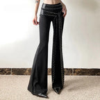 Studded Belt Gothic Punk Pants