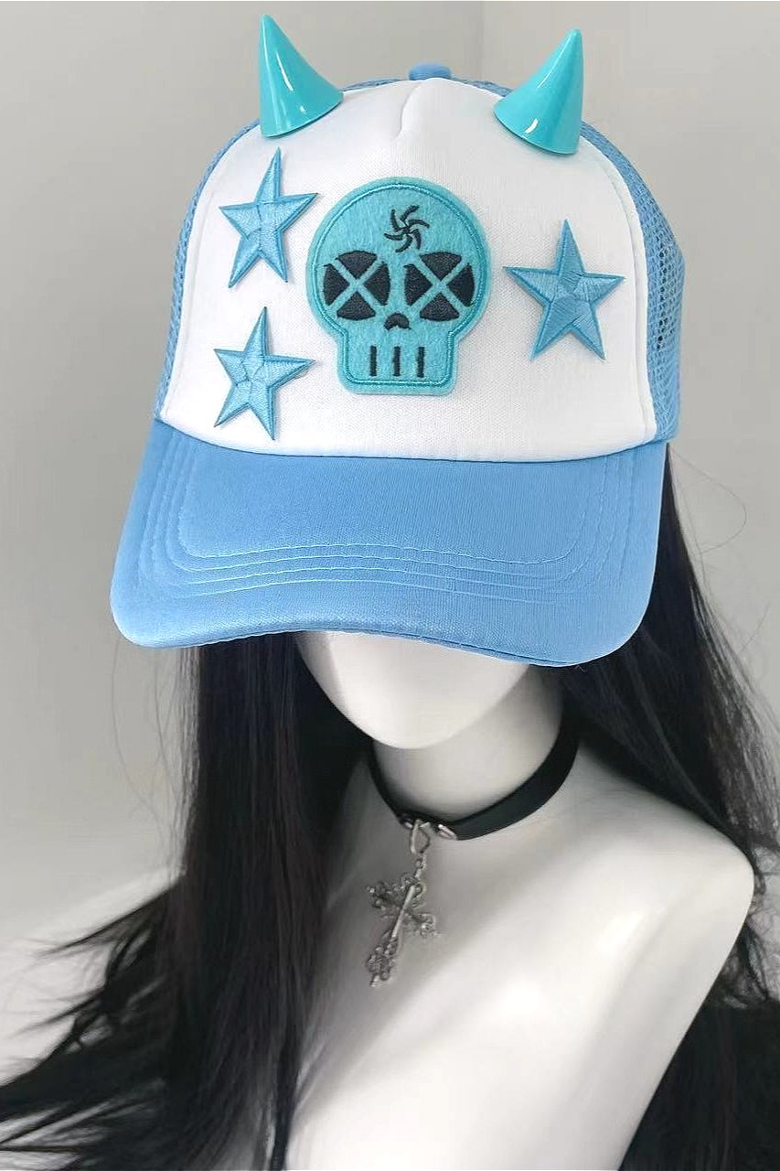 Y2K Baddie Devil Skull Hat Secondary image
