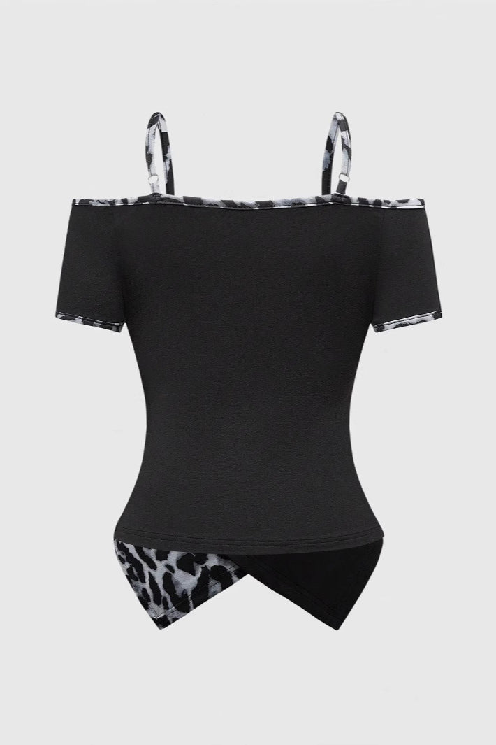 Leopard Skull Off Shoulder Cami Top Secondary image