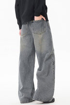 Graffiti Print Wide Leg Pants
