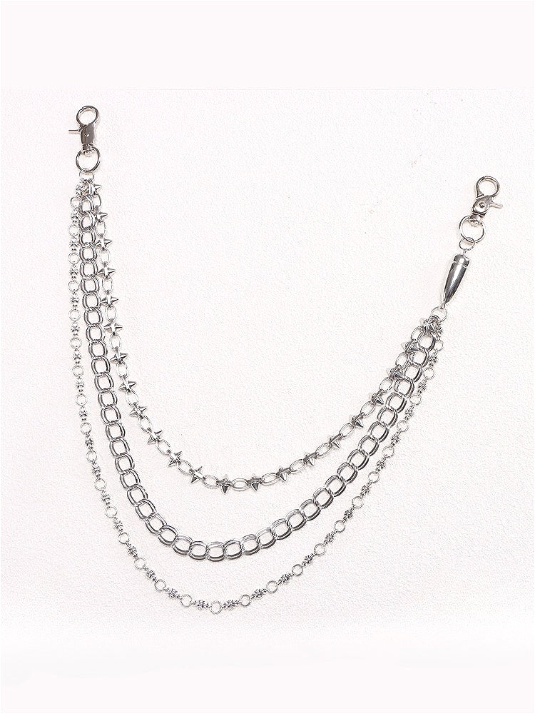 Bullet Double Sided Rivet Waist Chain