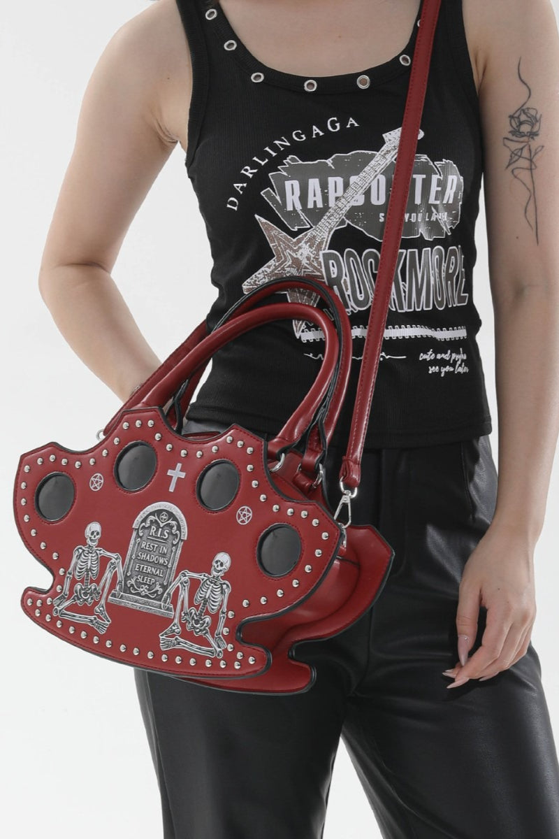 Skeleton Knuckle Handle Gothic Bags