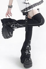 Y2K Grunge Flare Knee High Socks