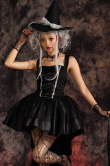 Strappy Witch Tail Dress Halloween Costume