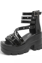 Strappy Platform Wedge Sandals