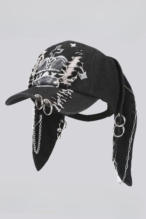 Y2K Street Bunny Ear Baseball Hat Secondary image