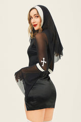 Halloween Horror Gothic Nun Cosplay Dress