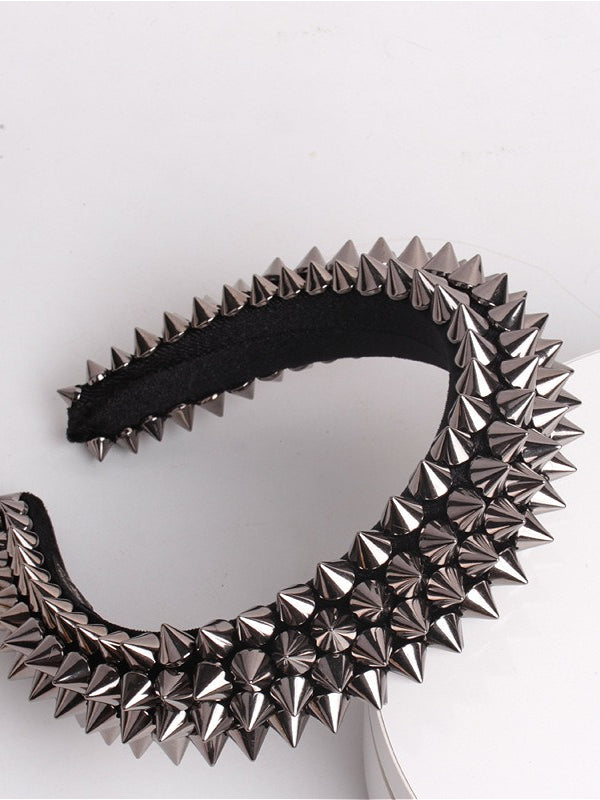 Punk Spiked Stud Headband Hair Accs