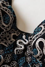 Mesh Embroidered Corset Cami Top