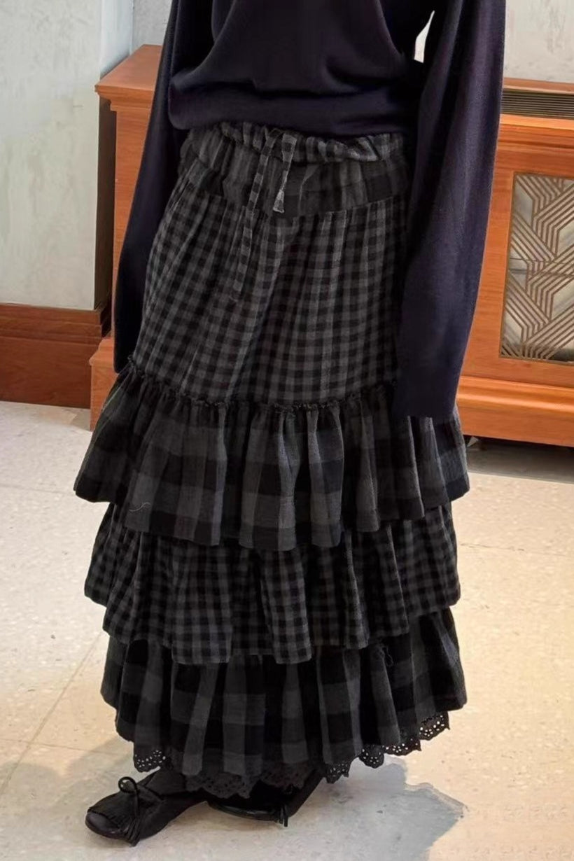 Subculture Fold-Over Waist Cake Skirt Secondary image