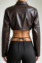 Cropped Biker Zip Jackets