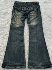 Y2K Style Vintage Denim Pants