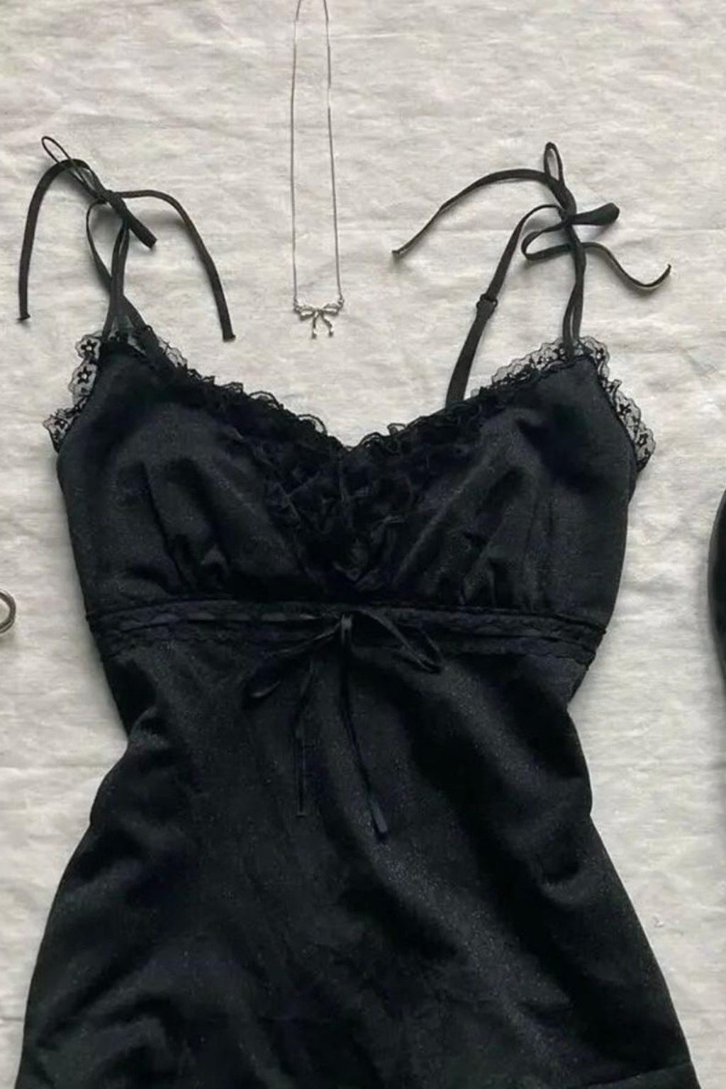 Lace Cami Top And Tiered Mini Skirt Separates