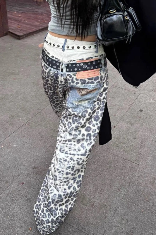 Harajuku Hip Hop Baggy Denim Pants Secondary image