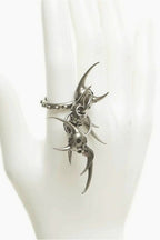 Cyber Liquid Spiked Alien Ring