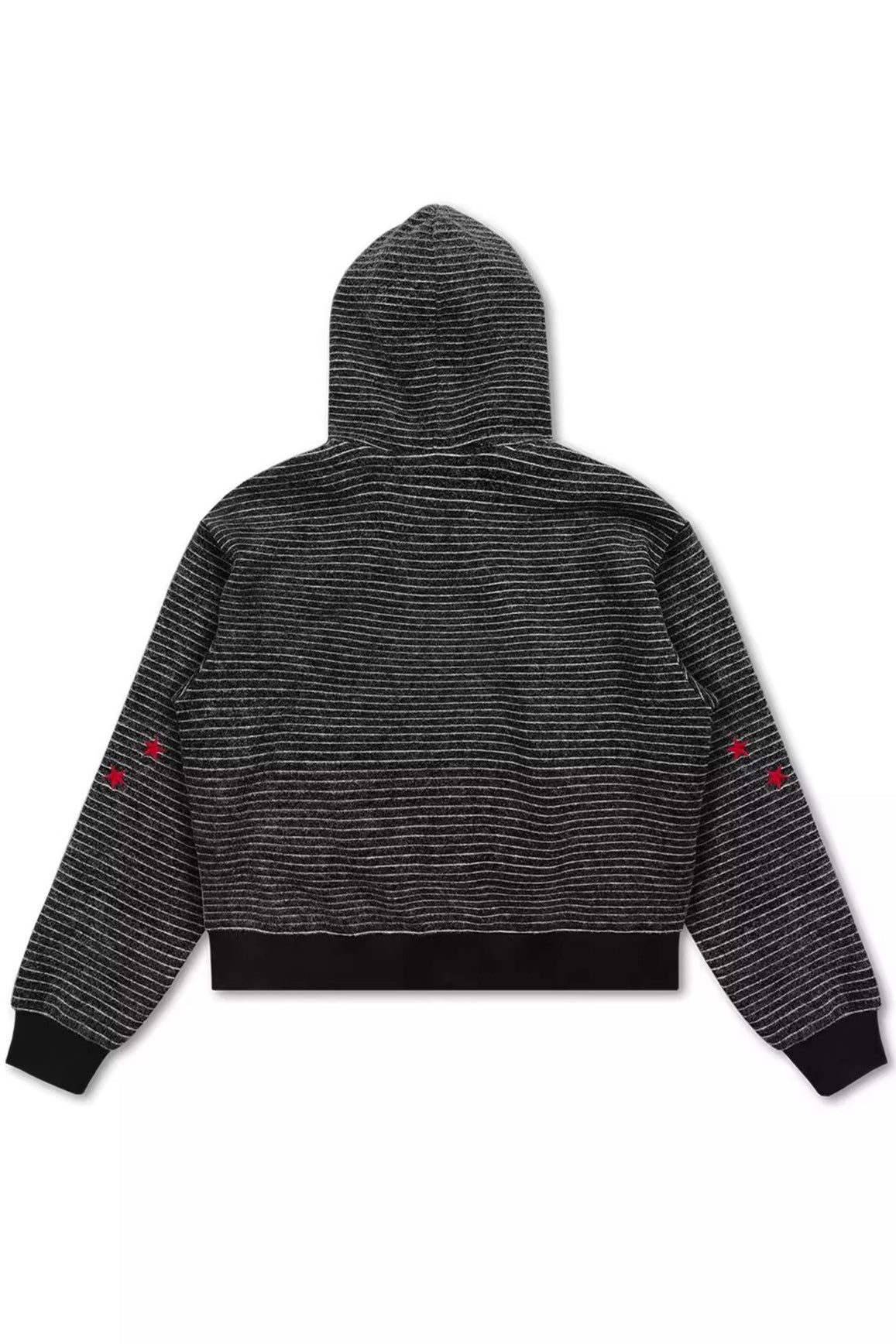 Horse Motif Star Striped Hoodies