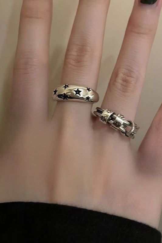 Hip Hop Star Metal Open Ring Main image