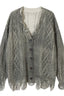 Assorted Graphic Distressed Knit Sweater