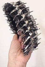 Dark Lace Metal Spine Headband Hair Accs