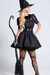 HalloweenBlack Mesh Witch Dress