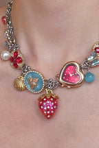 Vintage Strawberry Sweet Necklace
