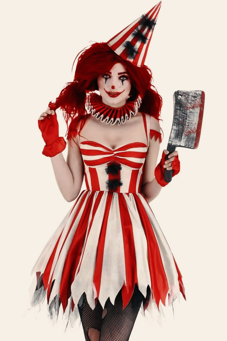 Terrifying Clown Cosplay Halloween Costume Secondary image