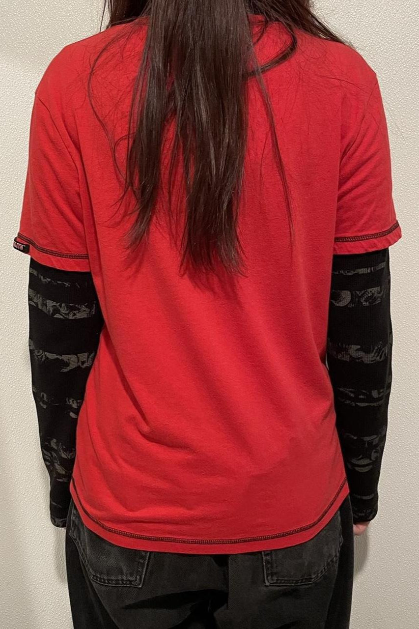 Vintage Patchwork Print T-Shirt Secondary image