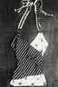 Retro Black White Stripe Star Halter Top