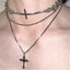 Gothic Multi-layer Cross Necklace