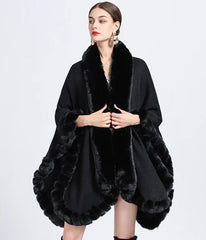 Oversize Long Knitted Cloak
