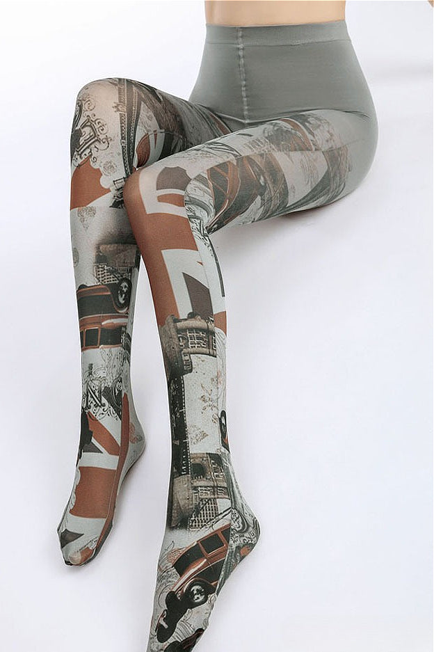 Street Punk British Style Tights Secondary image