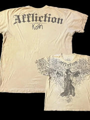 2000s Skull Print Oversized Gothic T-shirt