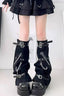Buckle Chain Denim Leg Warmer Socks